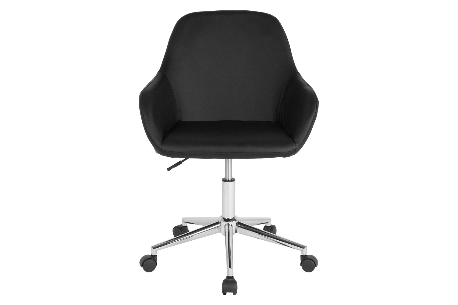 BLNK Cortana LeatherSoft Home and Office Mid-Back Chair - Black