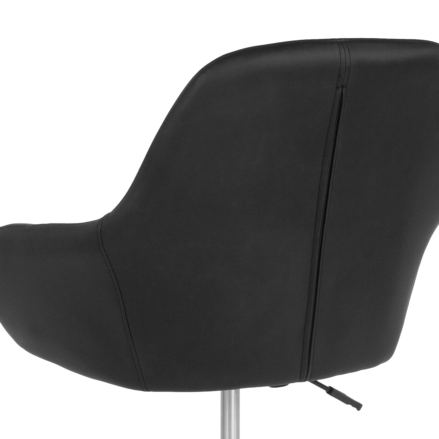 BLNK Cortana LeatherSoft Home and Office Mid-Back Chair - Black