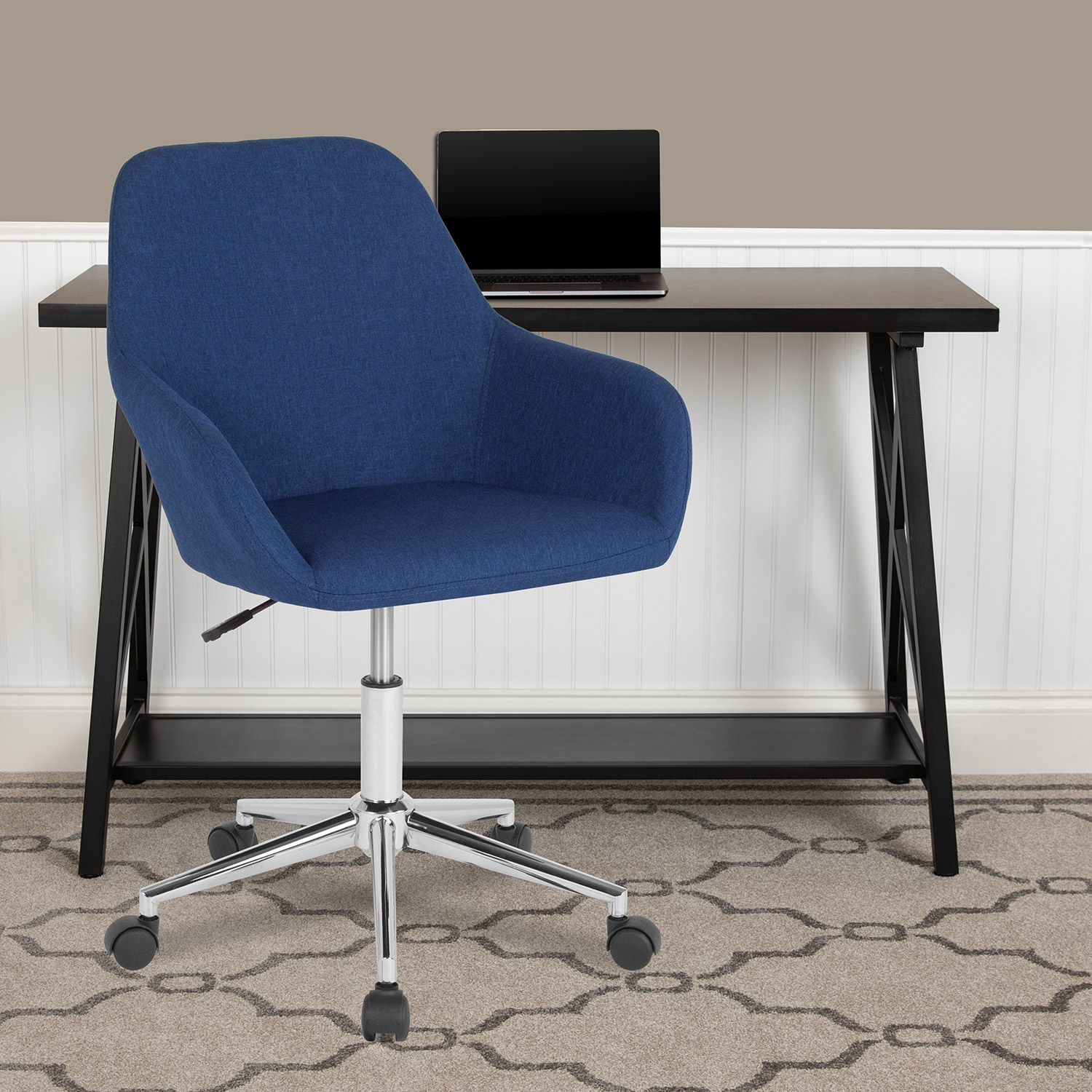 BLNK Cortana Fabric Home and Office Mid-Back Chair