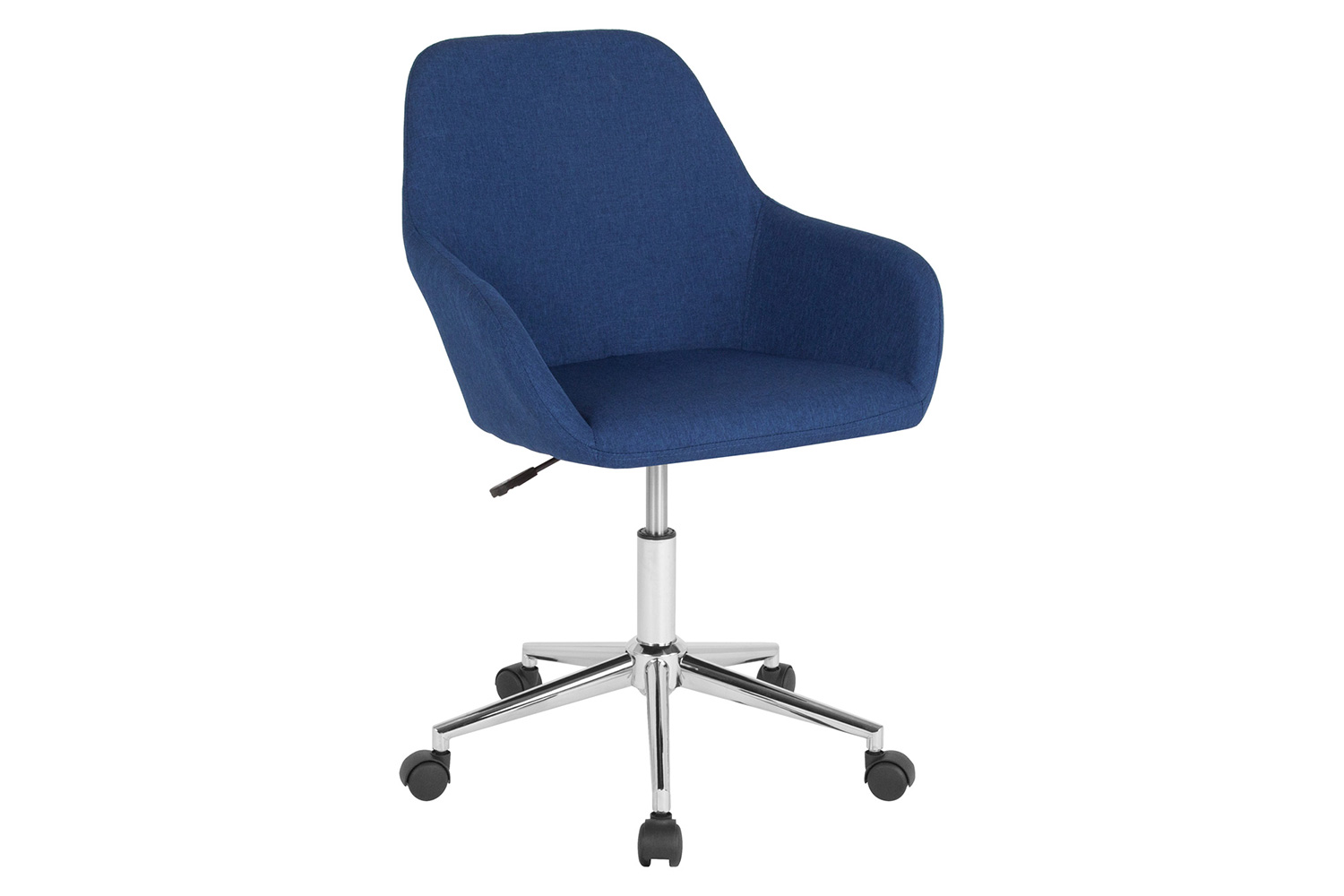 BLNK Cortana Fabric Home and Office Mid-Back Chair - Blue