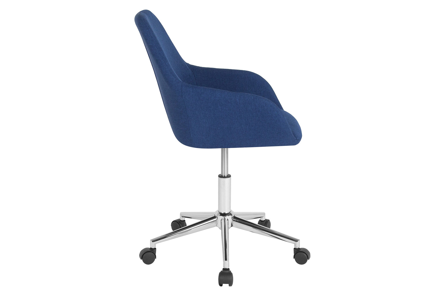 BLNK Cortana Fabric Home and Office Mid-Back Chair - Blue