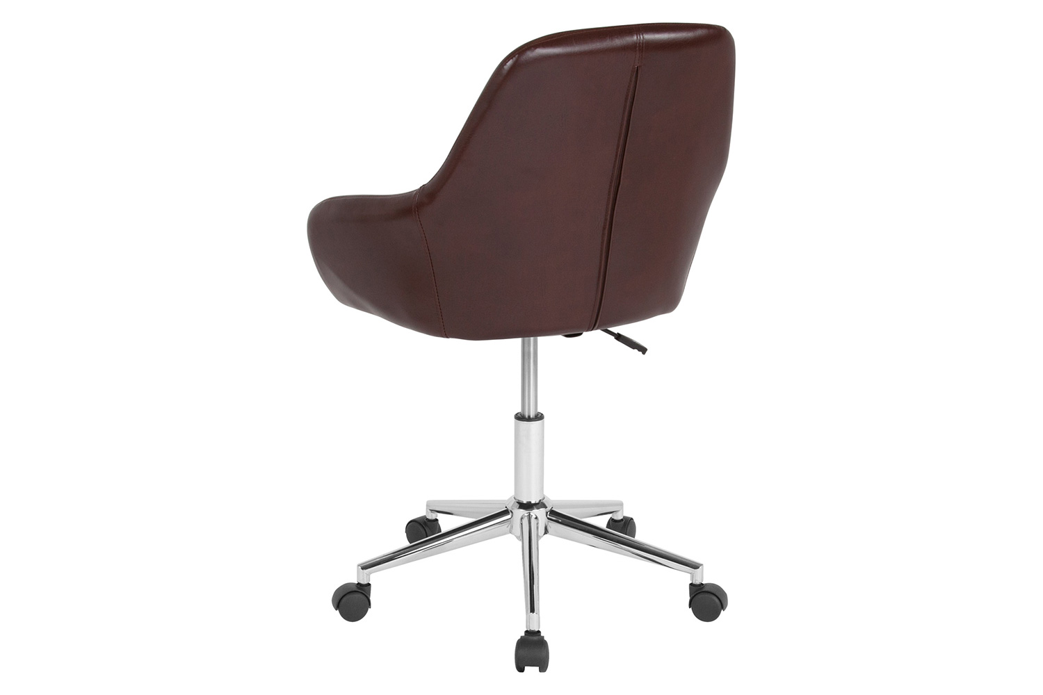 BLNK Cortana LeatherSoft Home and Office Mid-Back Chair - Brown