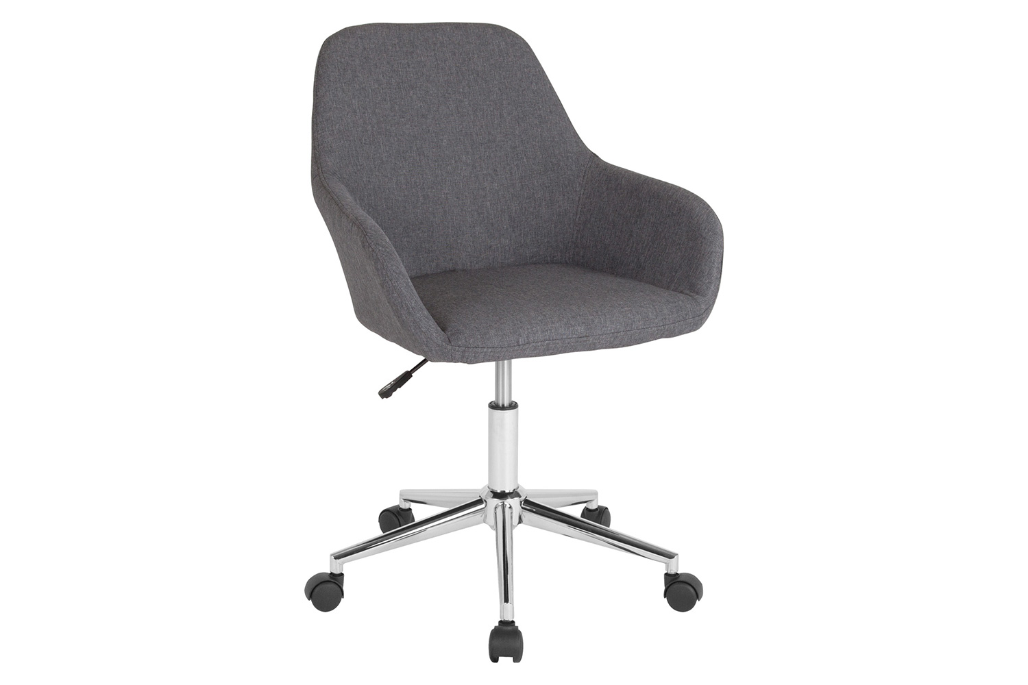 BLNK Cortana Fabric Home and Office Mid-Back Chair - Dark Gray