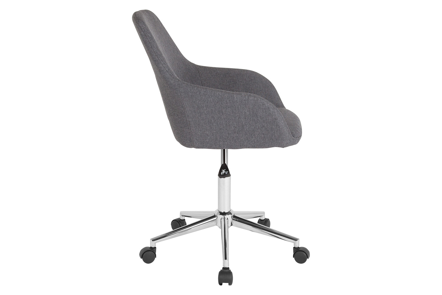 BLNK Cortana Fabric Home and Office Mid-Back Chair - Dark Gray