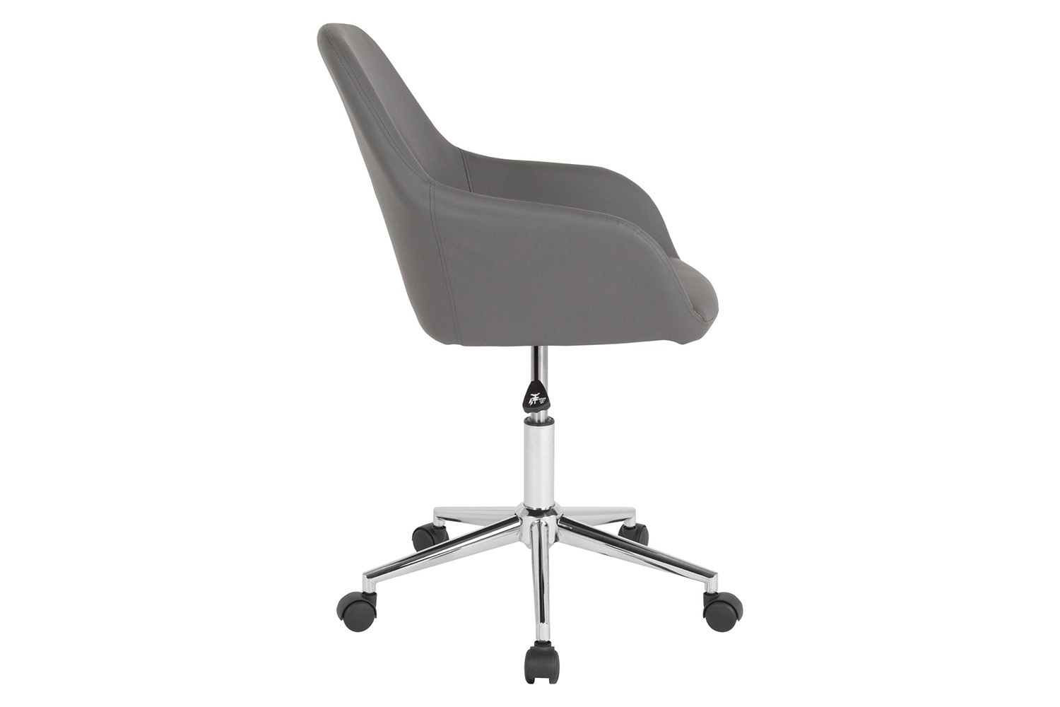 BLNK Cortana LeatherSoft Home and Office Mid-Back Chair - Gray