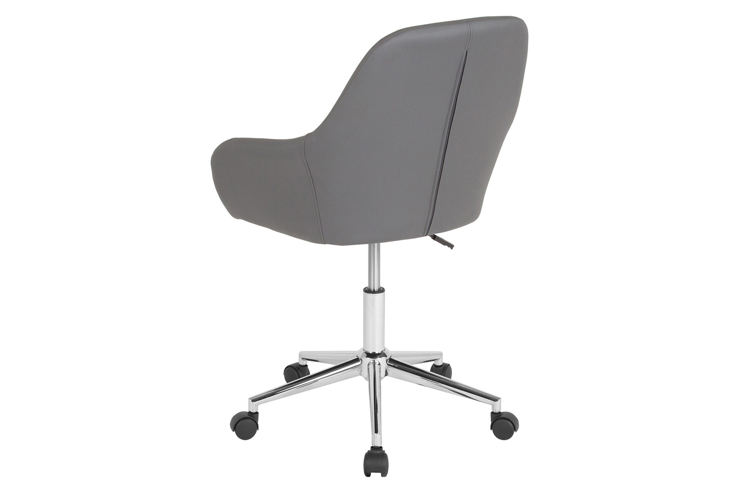 BLNK Cortana LeatherSoft Home and Office Mid-Back Chair - Gray