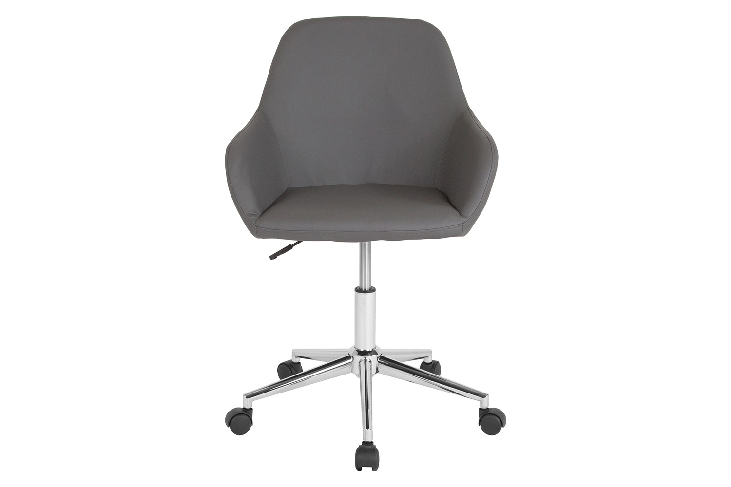 BLNK Cortana LeatherSoft Home and Office Mid-Back Chair - Gray