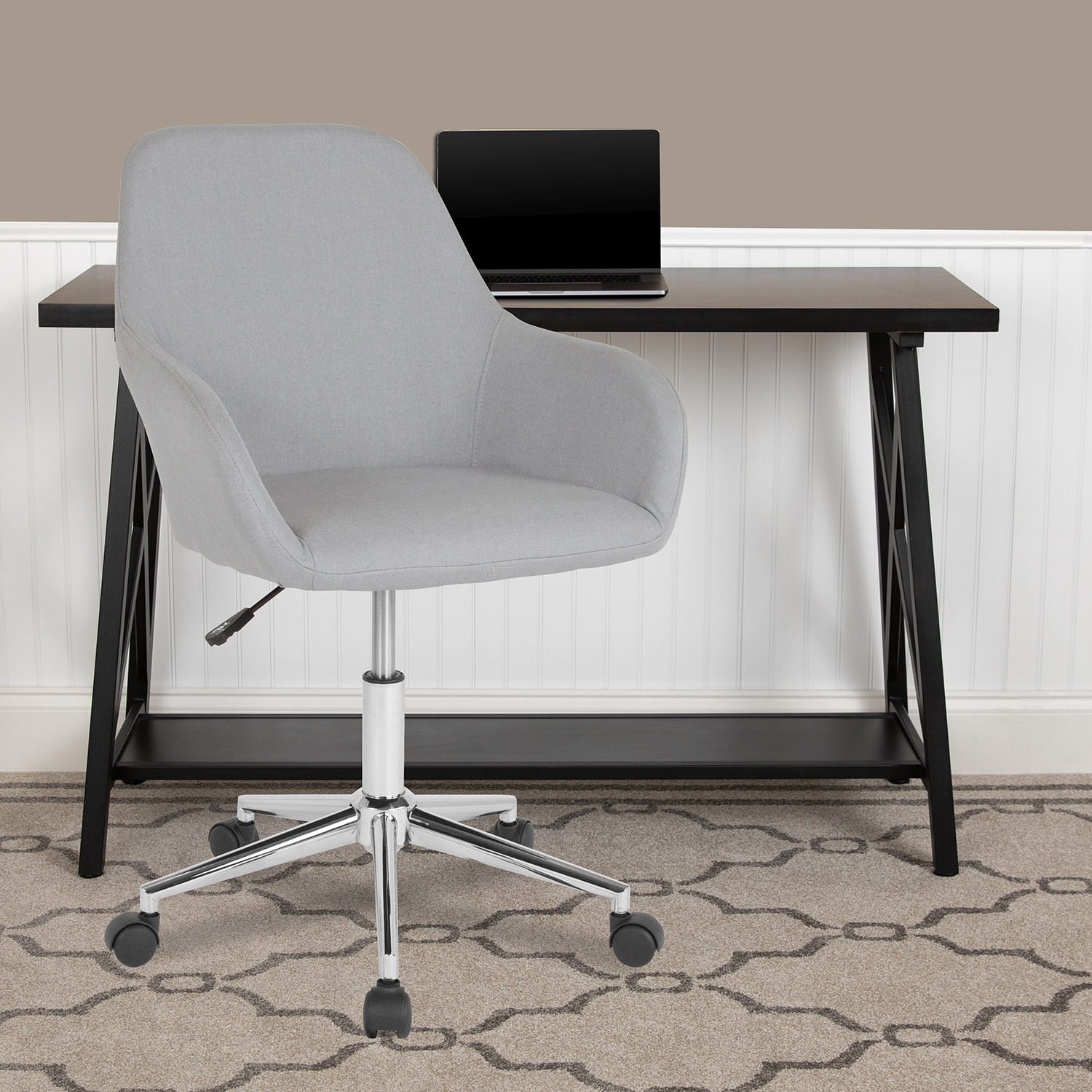 BLNK Cortana Fabric Home and Office Mid-Back Chair