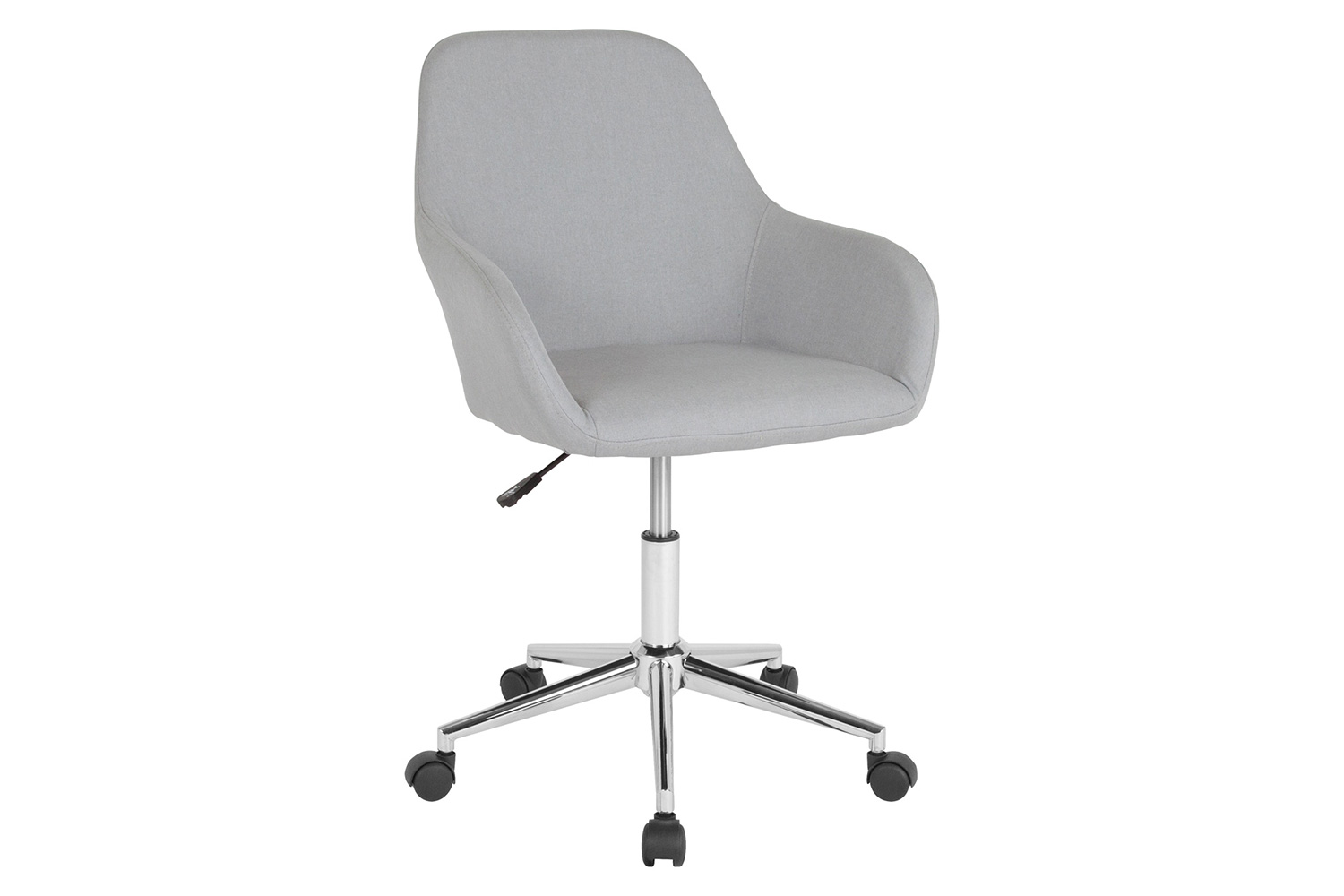 BLNK Cortana Fabric Home and Office Mid-Back Chair - Light Gray