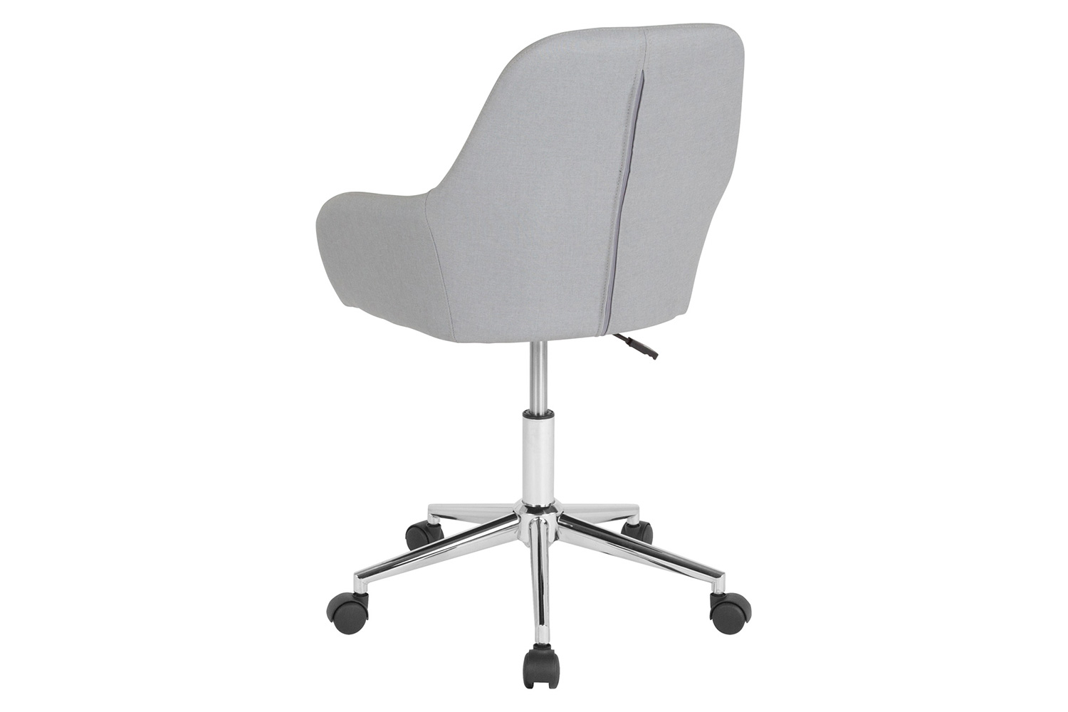 BLNK Cortana Fabric Home and Office Mid-Back Chair - Light Gray