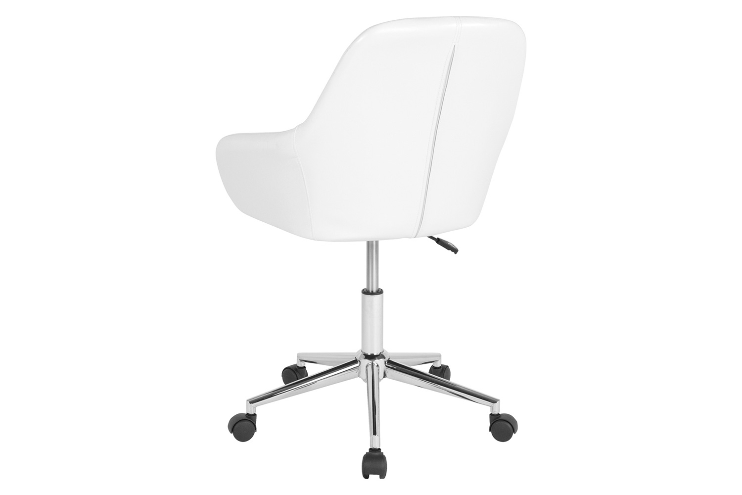 BLNK Cortana LeatherSoft Home and Office Mid-Back Chair - White