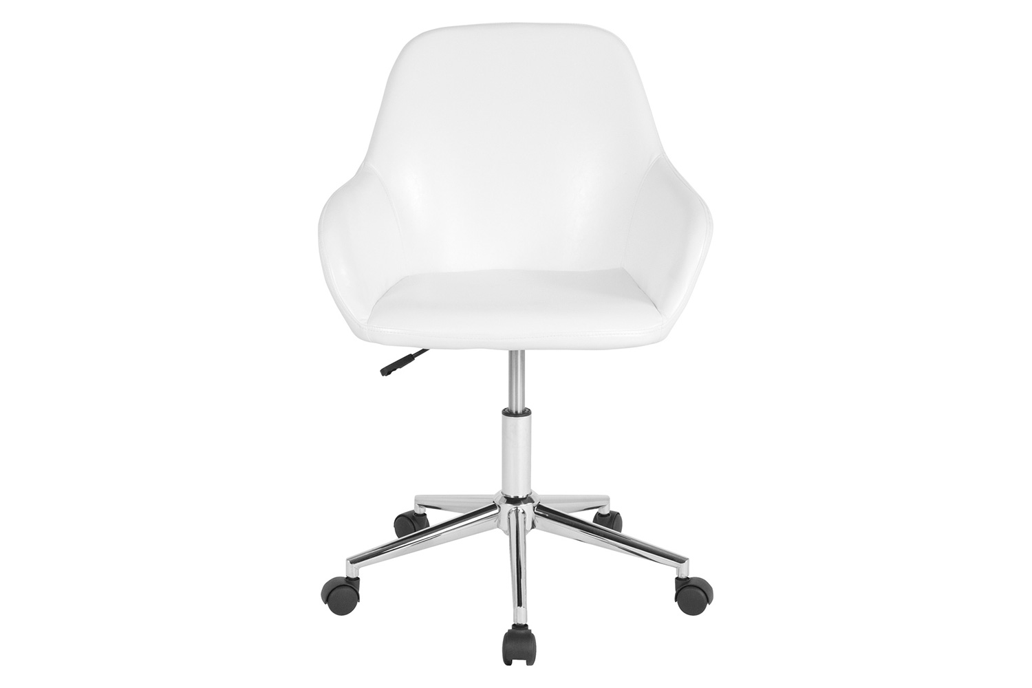 BLNK Cortana LeatherSoft Home and Office Mid-Back Chair - White