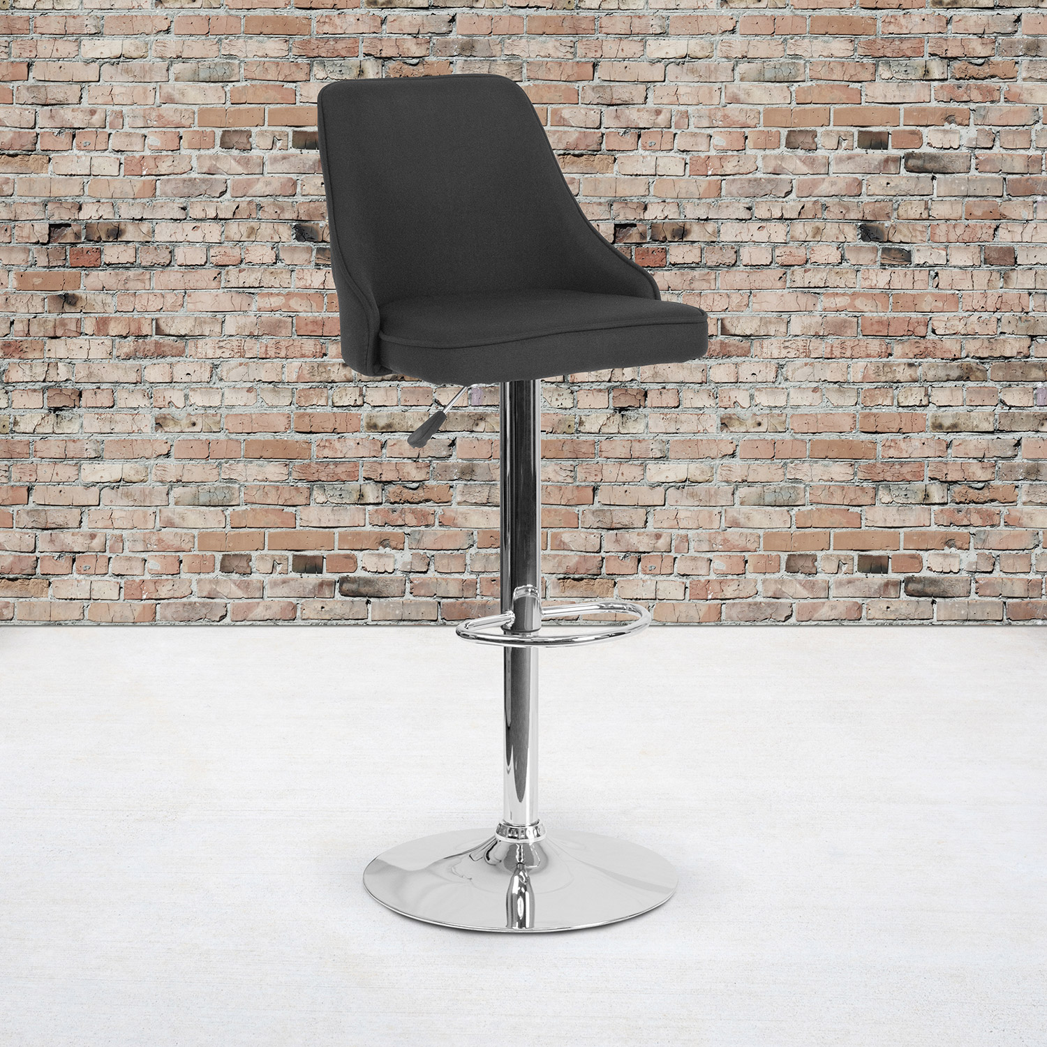 BLNK Trieste Fabric Adjustable Height Bar Stool