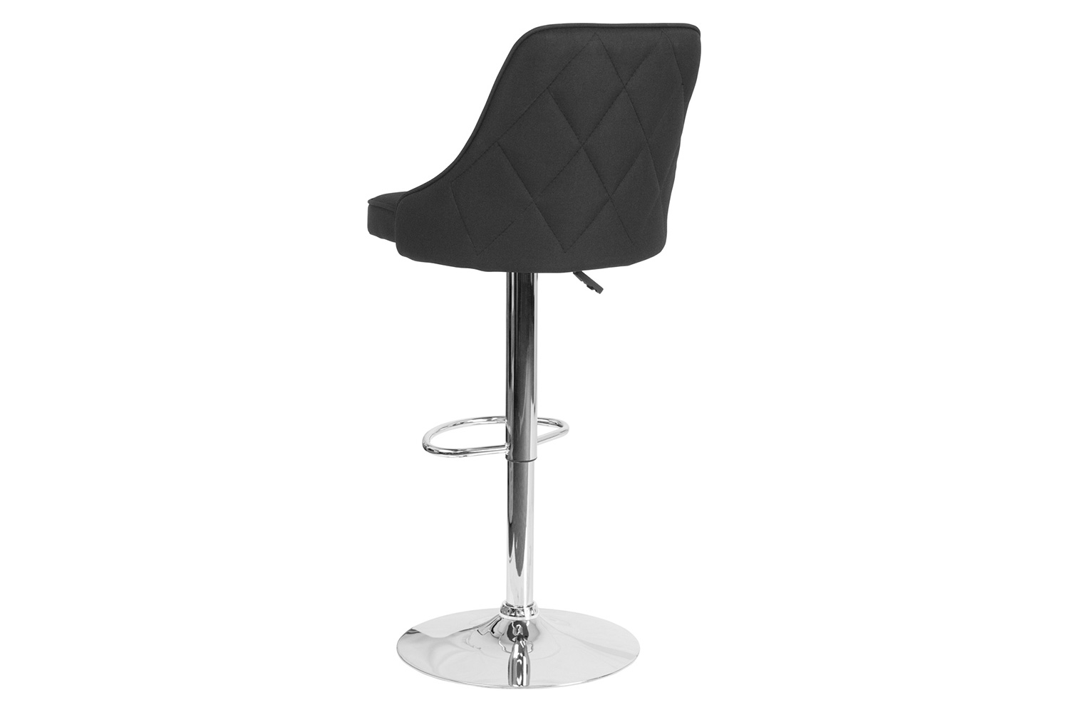 BLNK Trieste Fabric Adjustable Height Bar Stool - Black