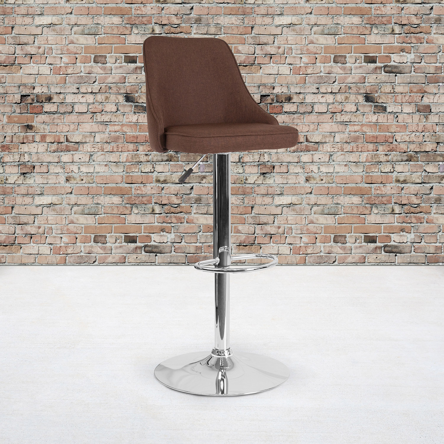 BLNK Trieste Fabric Adjustable Height Bar Stool