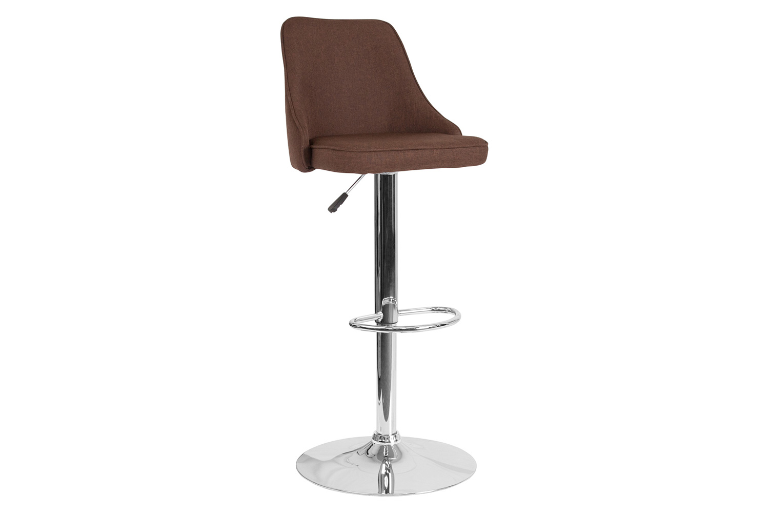 BLNK Trieste Fabric Adjustable Height Bar Stool - Brown