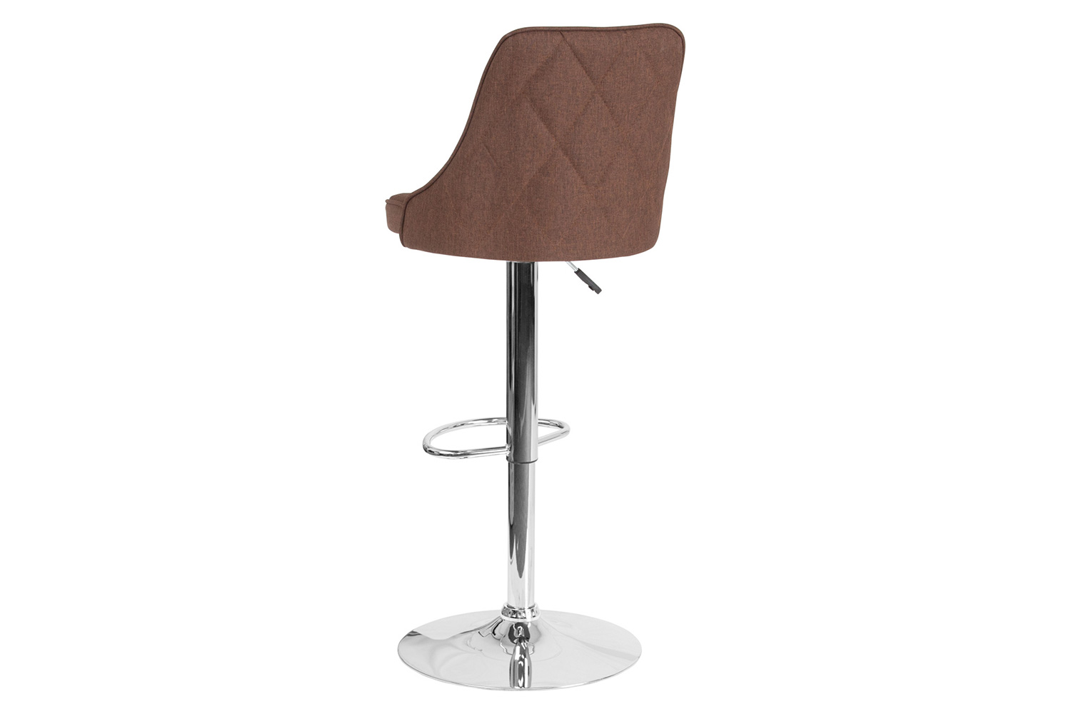 BLNK Trieste Fabric Adjustable Height Bar Stool - Brown