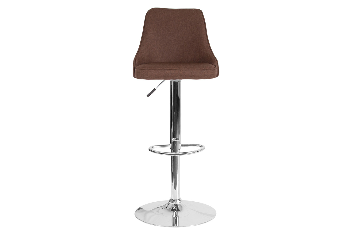 BLNK Trieste Fabric Adjustable Height Bar Stool - Brown