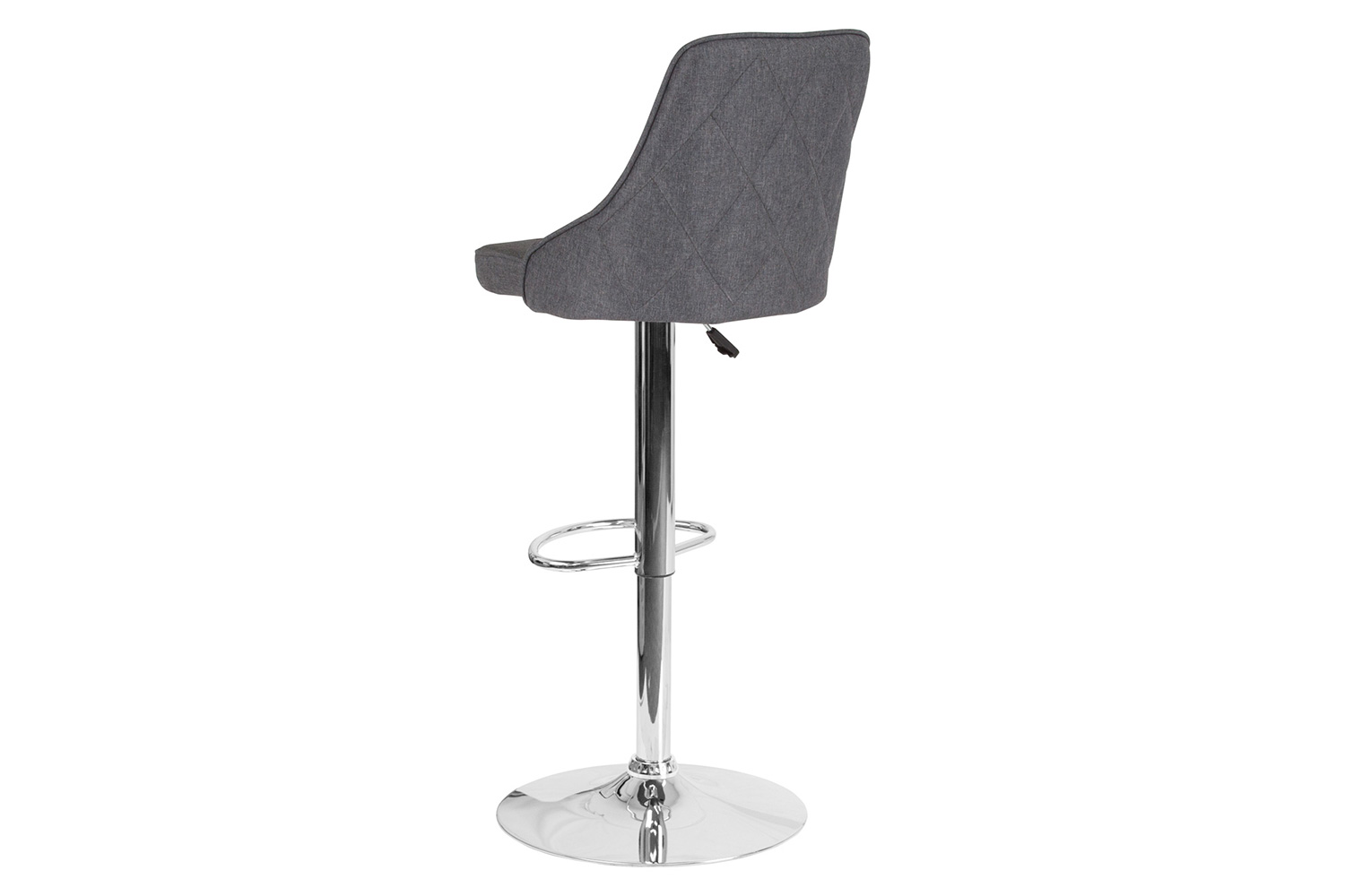 BLNK Trieste Fabric Adjustable Height Bar Stool - Dark Gray