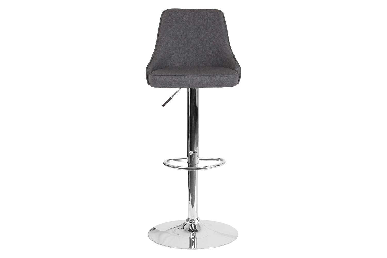 BLNK Trieste Fabric Adjustable Height Bar Stool - Dark Gray