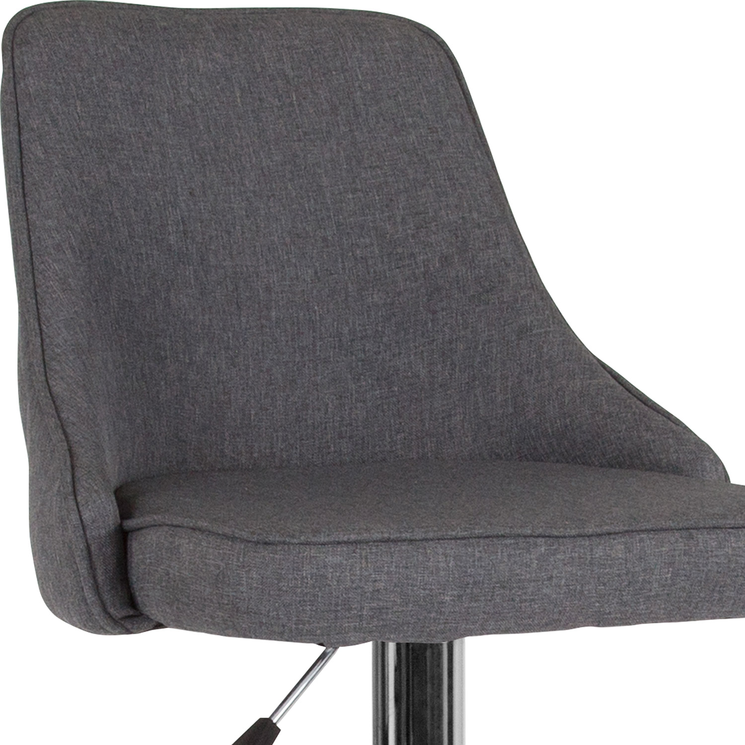 BLNK Trieste Fabric Adjustable Height Bar Stool - Dark Gray