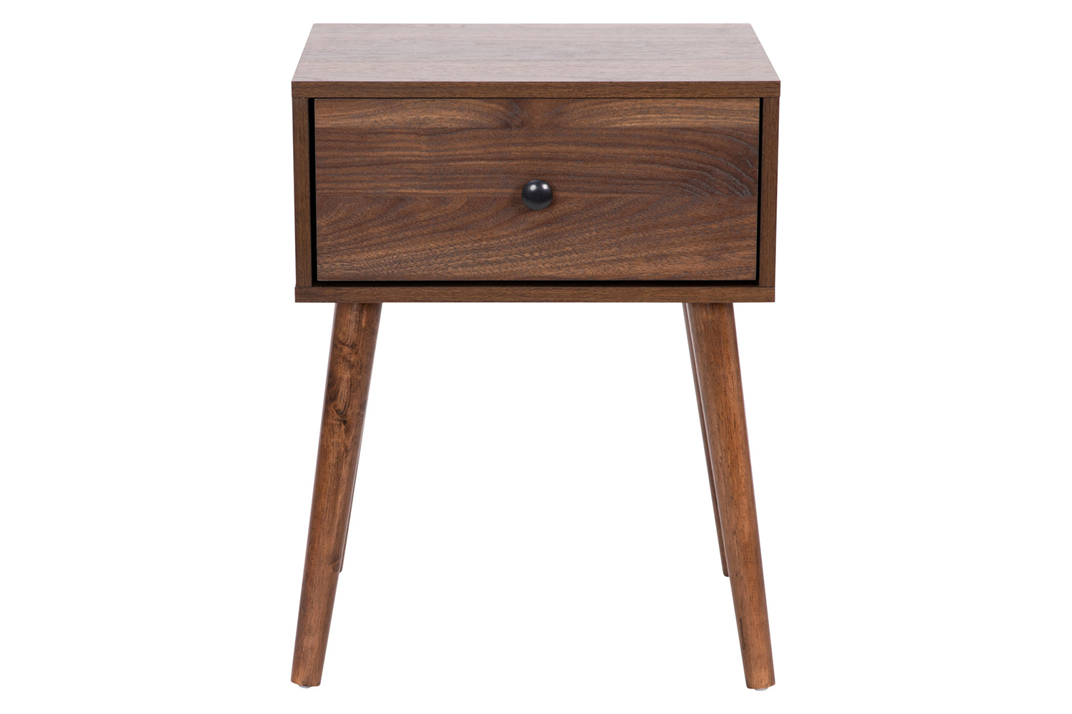 BLNK - Hatfield Wood Mid-Century Modern One Drawer Nightstand