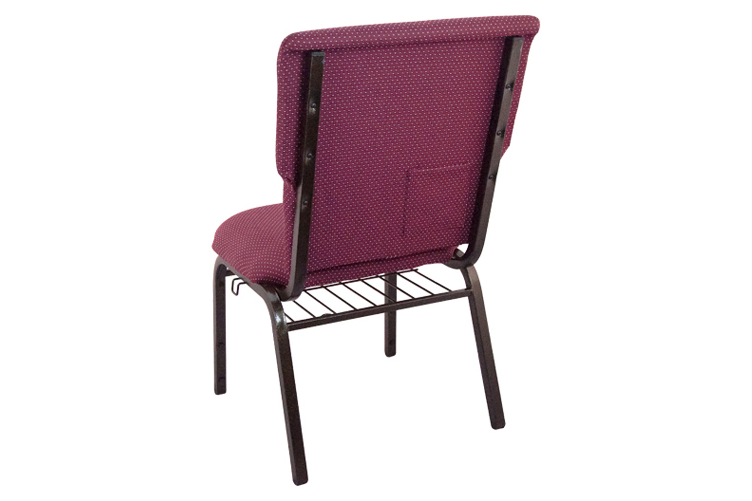 BLNK™ Advantage Discount Church Chair - Burgundy Pattern, 21"W