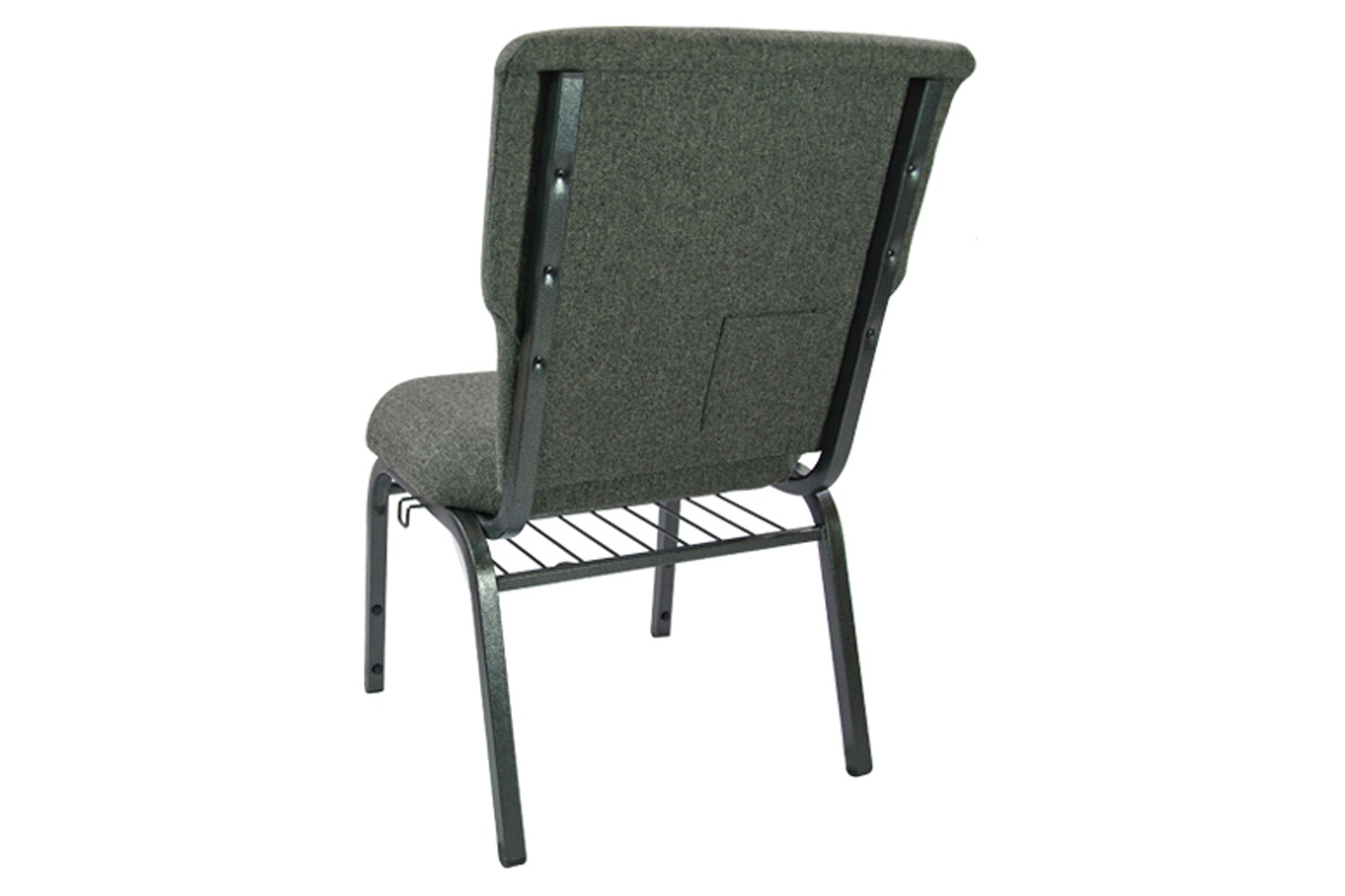 BLNK™ Advantage Discount Church Chair - Charcoal Gray, 21"W