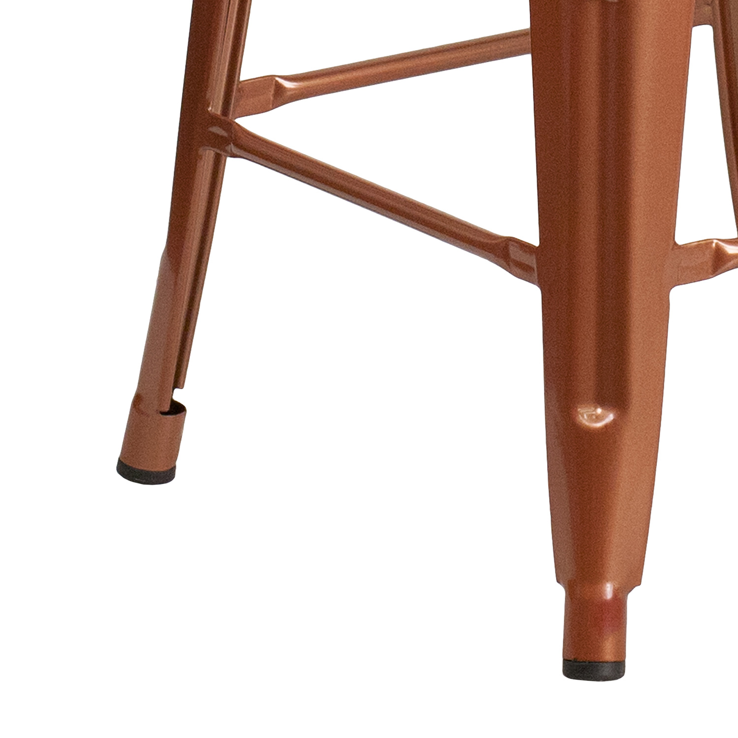 BLNK Kai Commercial Backless Indoor-Outdoor Counter Height Stool - Copper