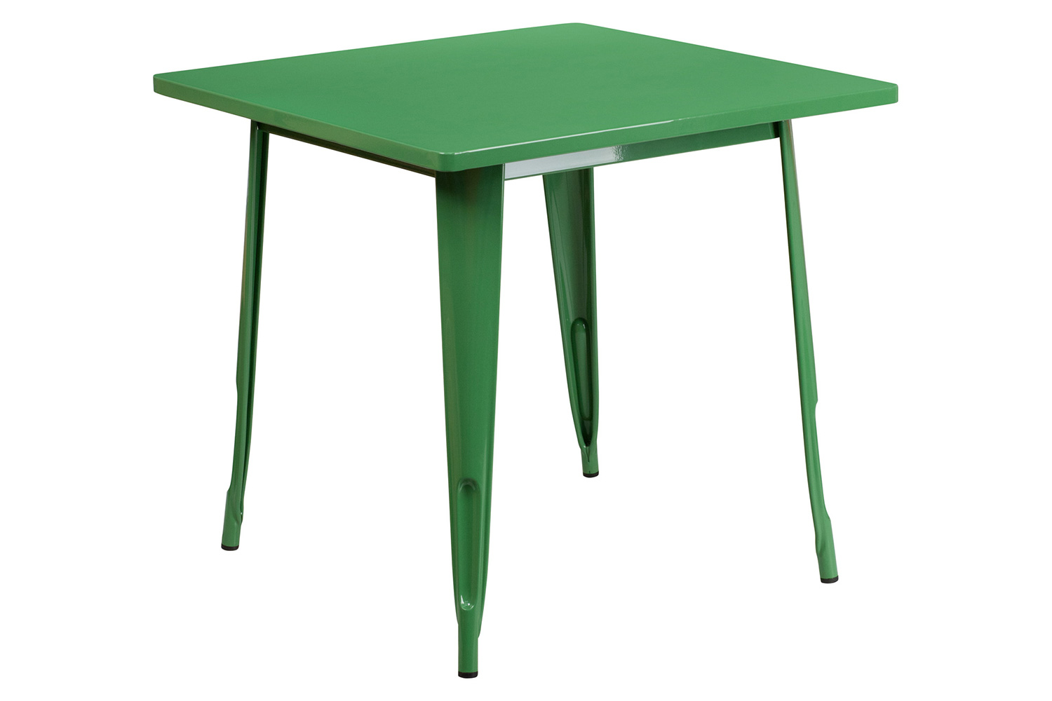 BLNK™ Felix Commercial Square Metal Indoor-Outdoor Table - Green