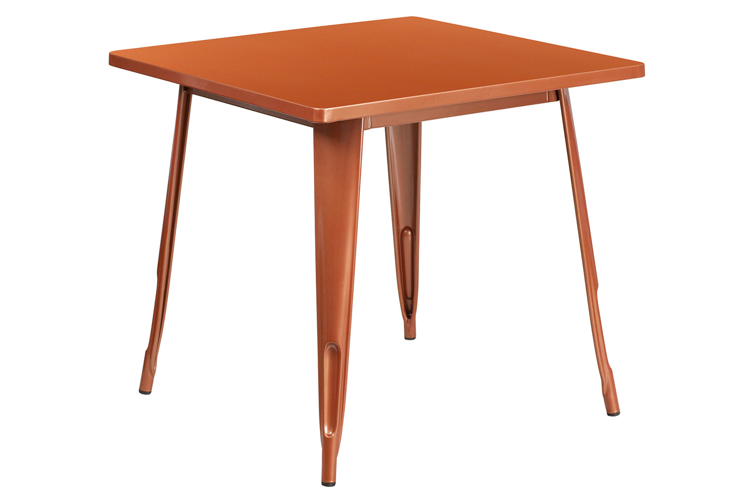 BLNK™ Felix Commercial Square Metal Indoor-Outdoor Table - Copper