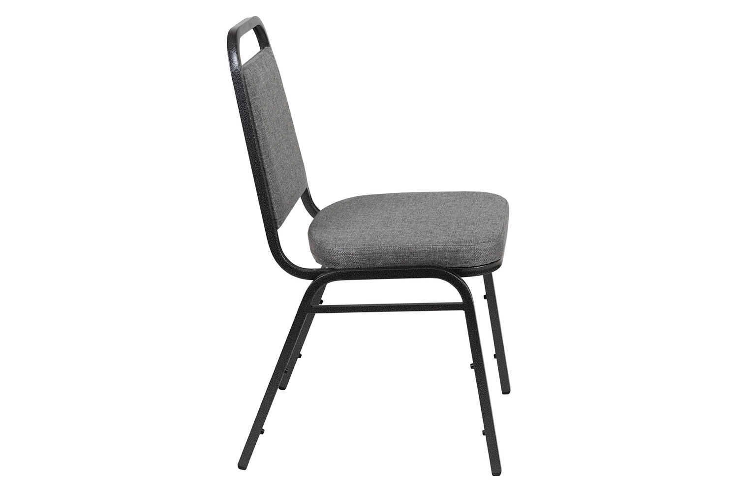 BLNK HERCULES Series Fabric Trapezoidal Back Stacking Banquet Chair - Gray