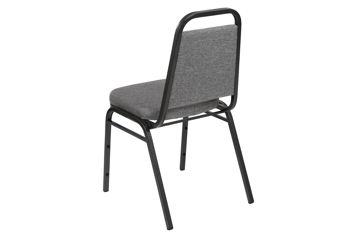 BLNK HERCULES Series Fabric Trapezoidal Back Stacking Banquet Chair - Gray