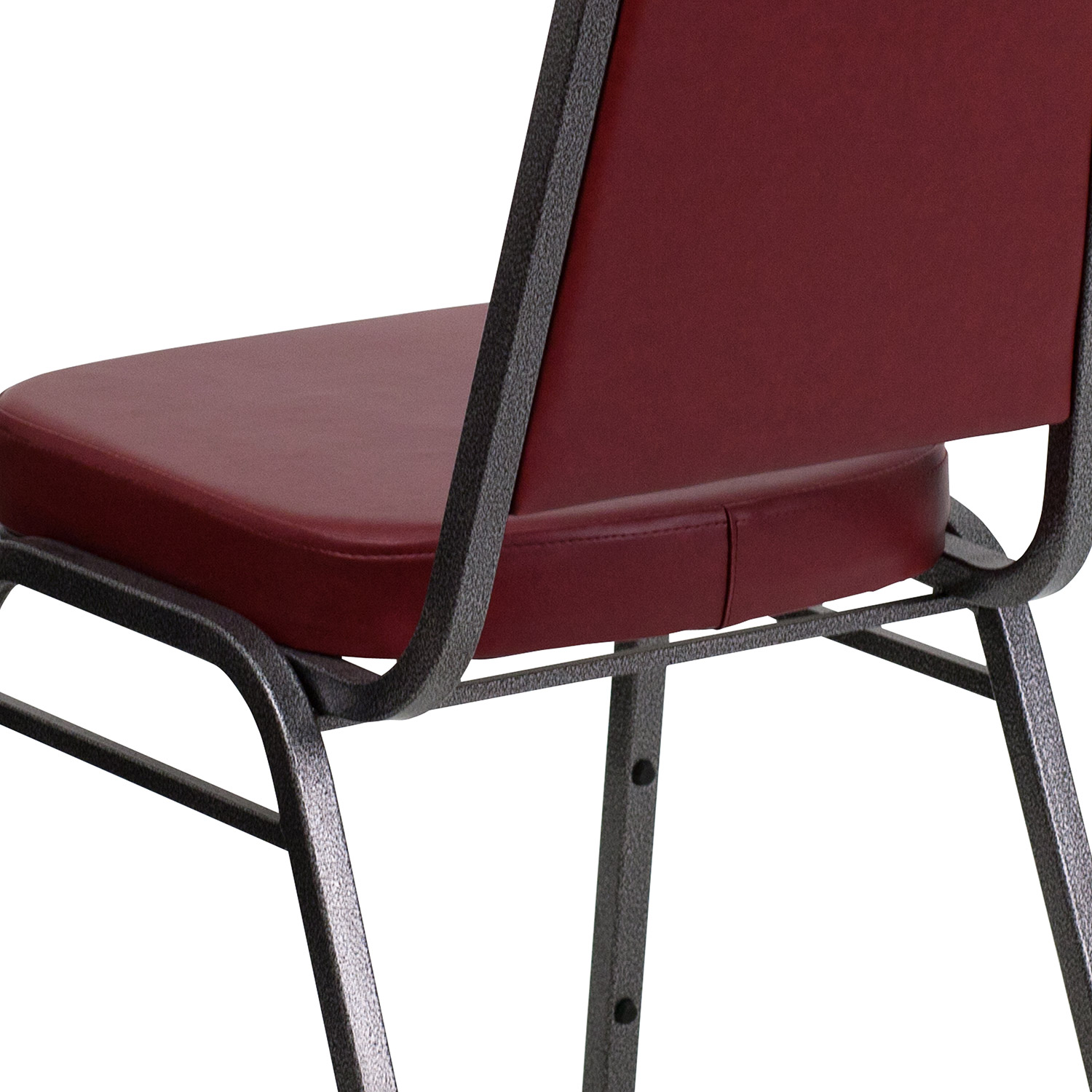 BLNK™ HERCULES Series Vinyl Trapezoidal Back Stacking Banquet Chair - Burgundy, 36"H