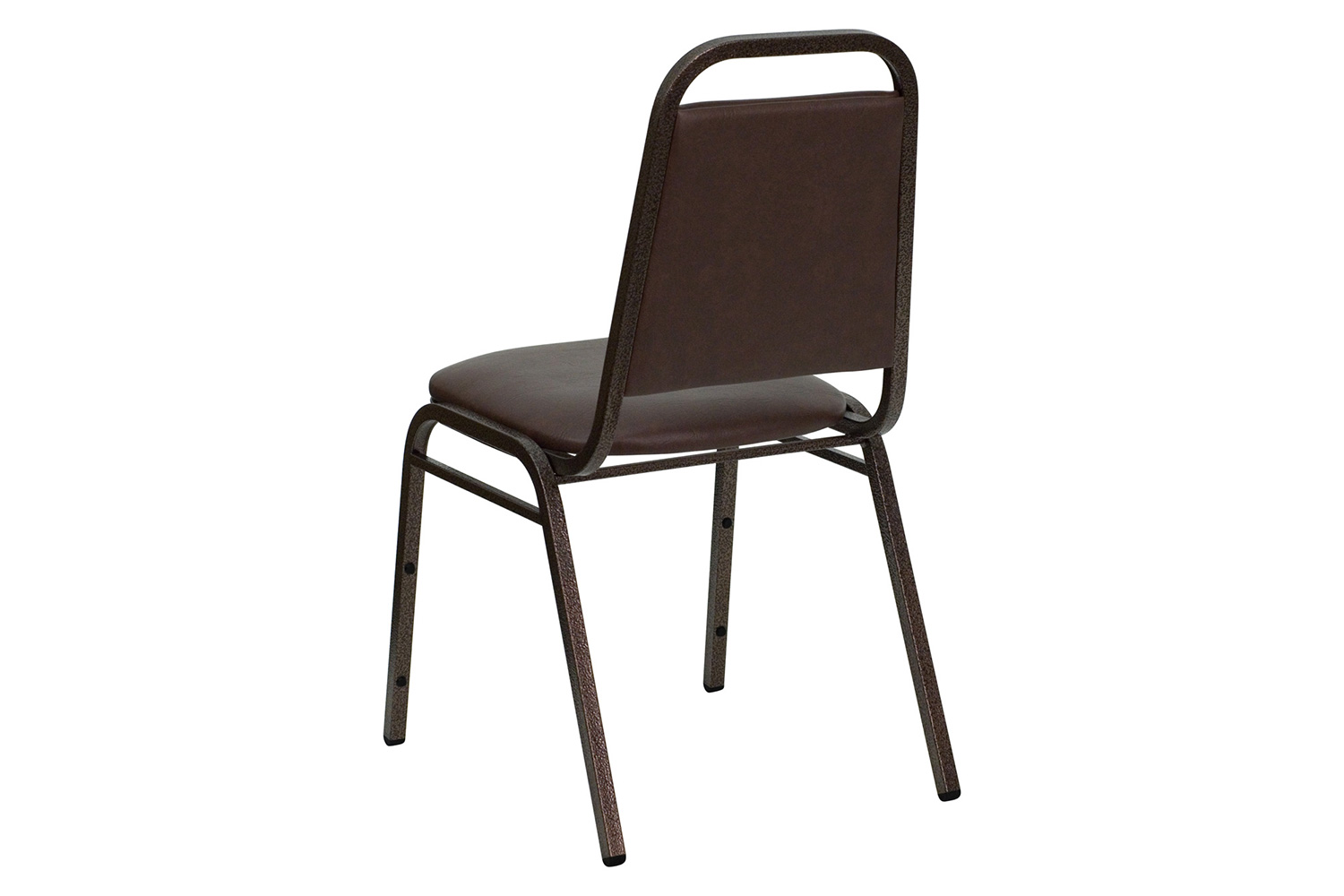 BLNK - HERCULES Series Vinyl Trapezoidal Back Stacking Banquet Chair with Copper Vein Frame