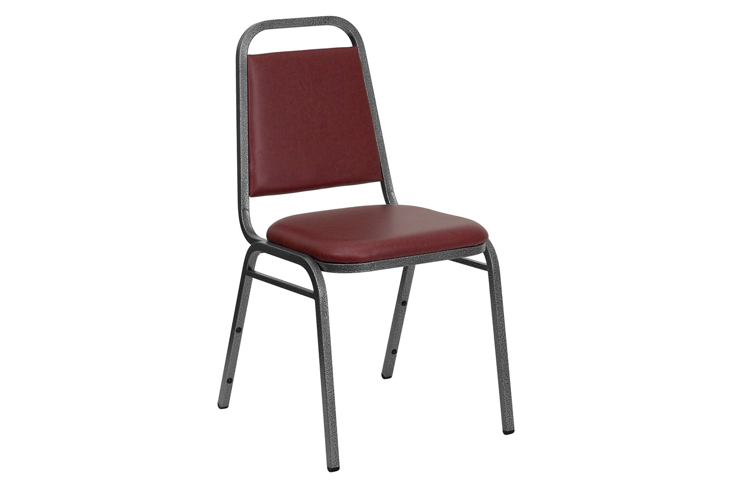 BLNK™ HERCULES Series Vinyl Trapezoidal Back Stacking Banquet Chair - Burgundy, 34"H