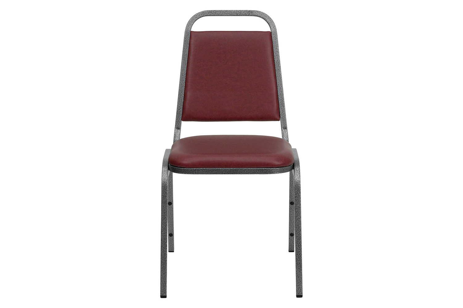 BLNK™ HERCULES Series Vinyl Trapezoidal Back Stacking Banquet Chair - Burgundy, 34"H