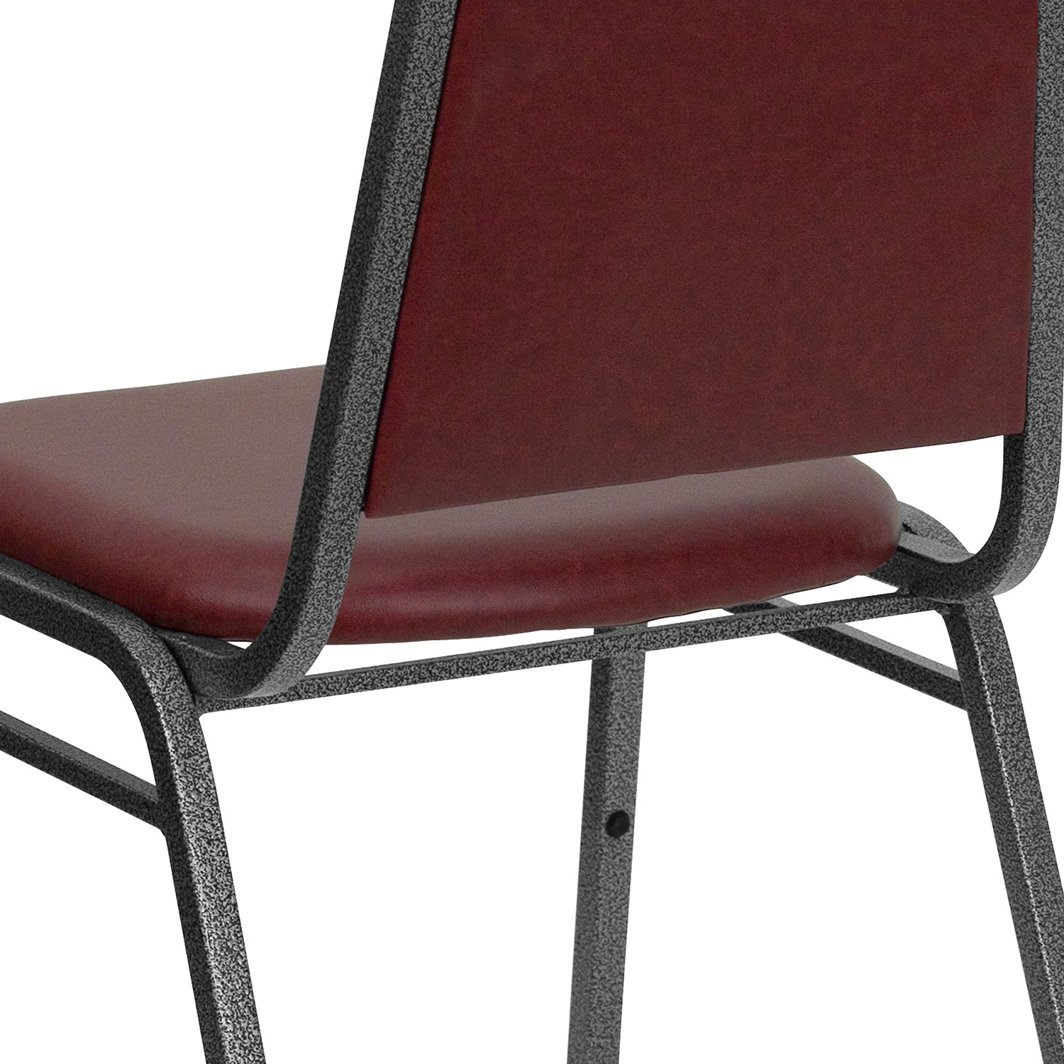 BLNK™ HERCULES Series Vinyl Trapezoidal Back Stacking Banquet Chair - Burgundy, 34"H