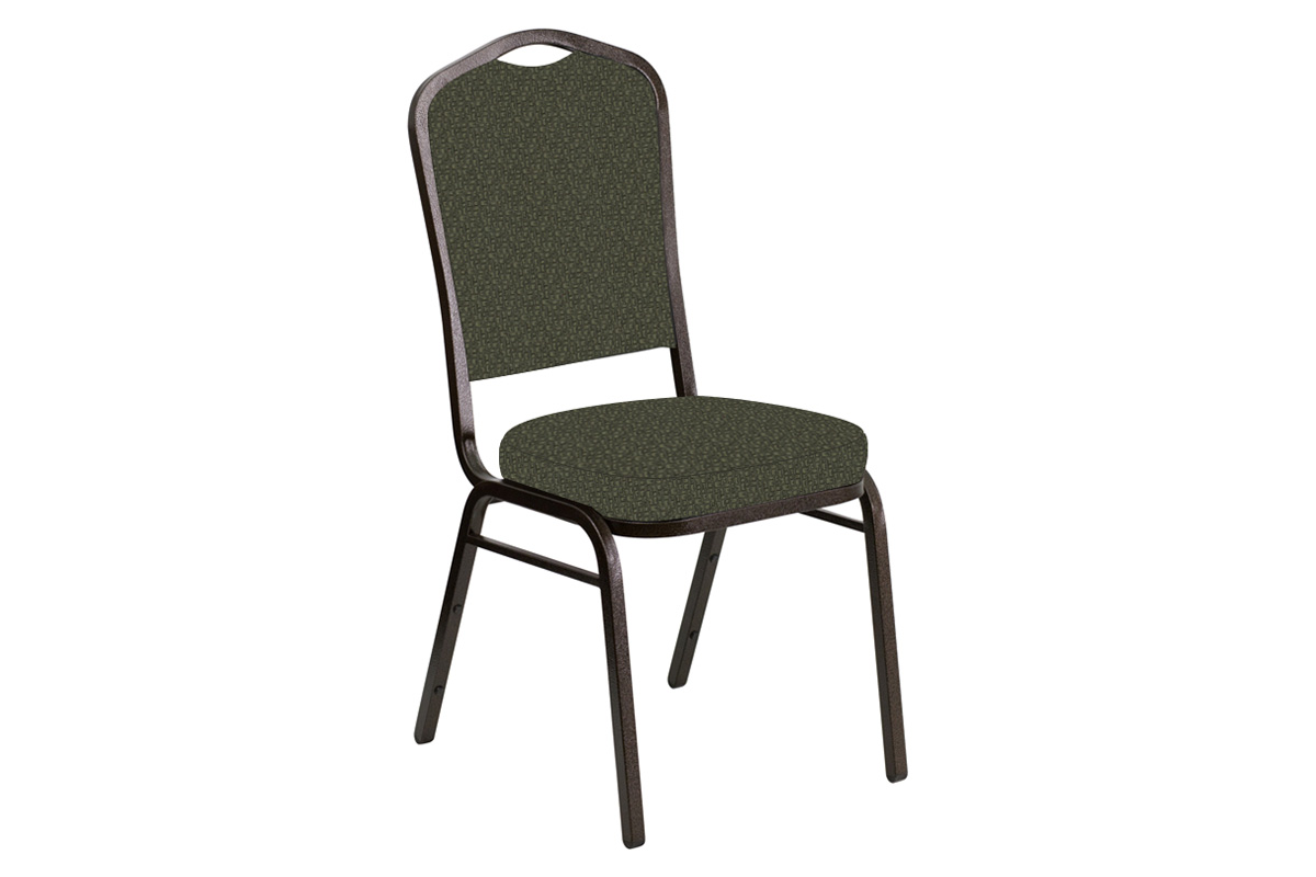 BLNK Crown Back Banquet Chair in Mirage with Gold Vein Frame