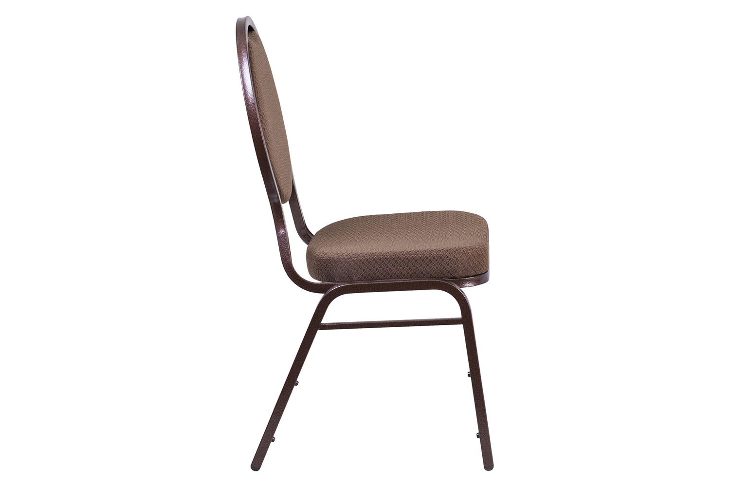 BLNK HERCULES Series Fabric Teardrop Back Stacking Banquet Chair - Brown