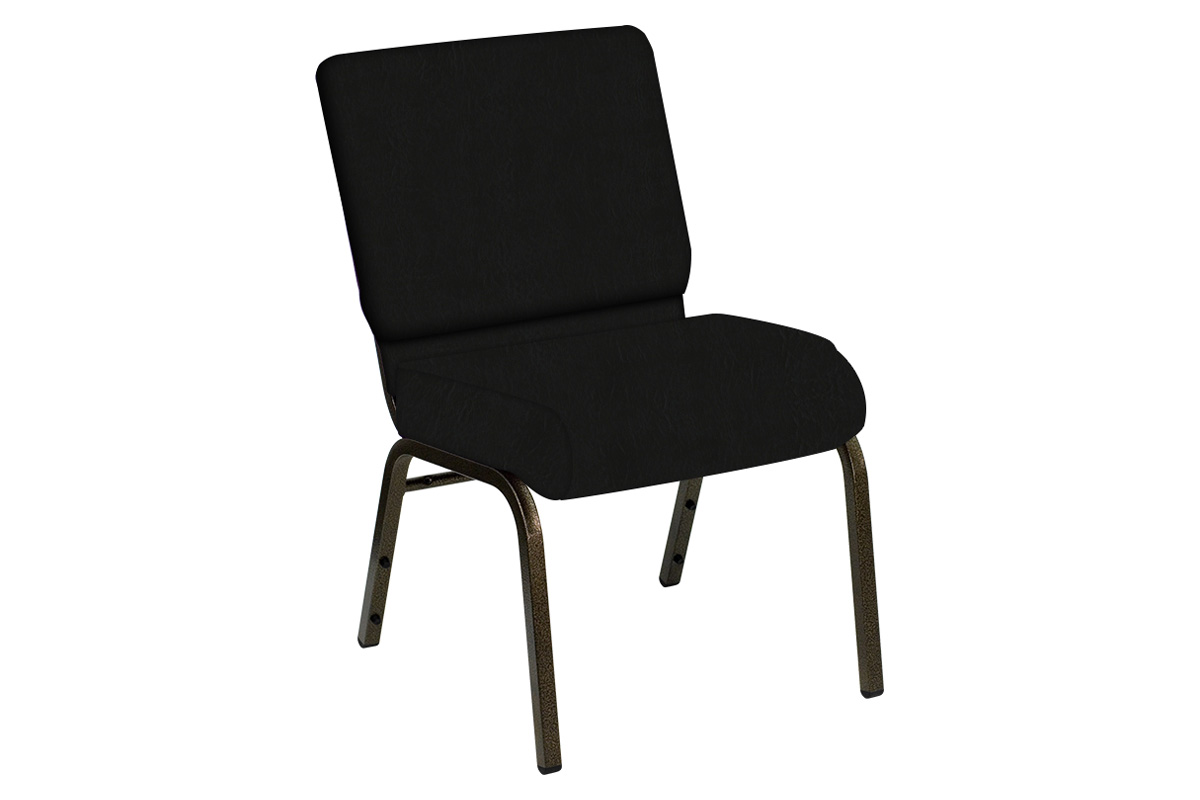 BLNK HERCULES Series Church Chair in E-Z Elk Vinyl with Gold Vein Frame