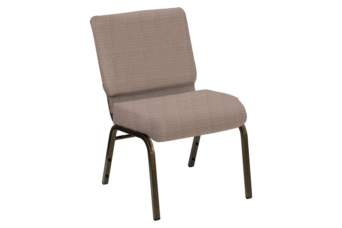 BLNK HERCULES Series Church Chair in Bedford with Gold Vein Frame