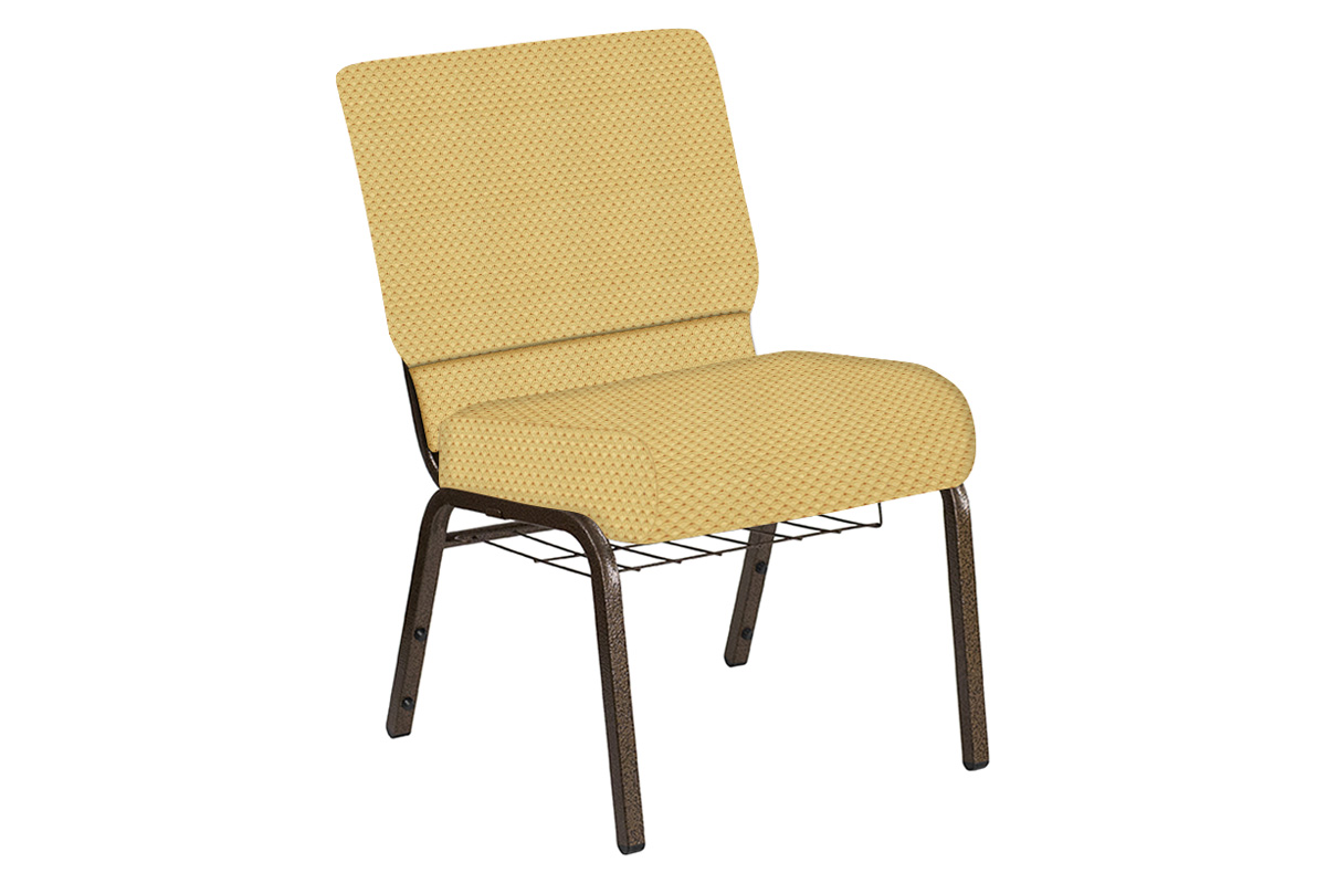 BLNK Church Chair in Canterbury with Gold Vein Frame