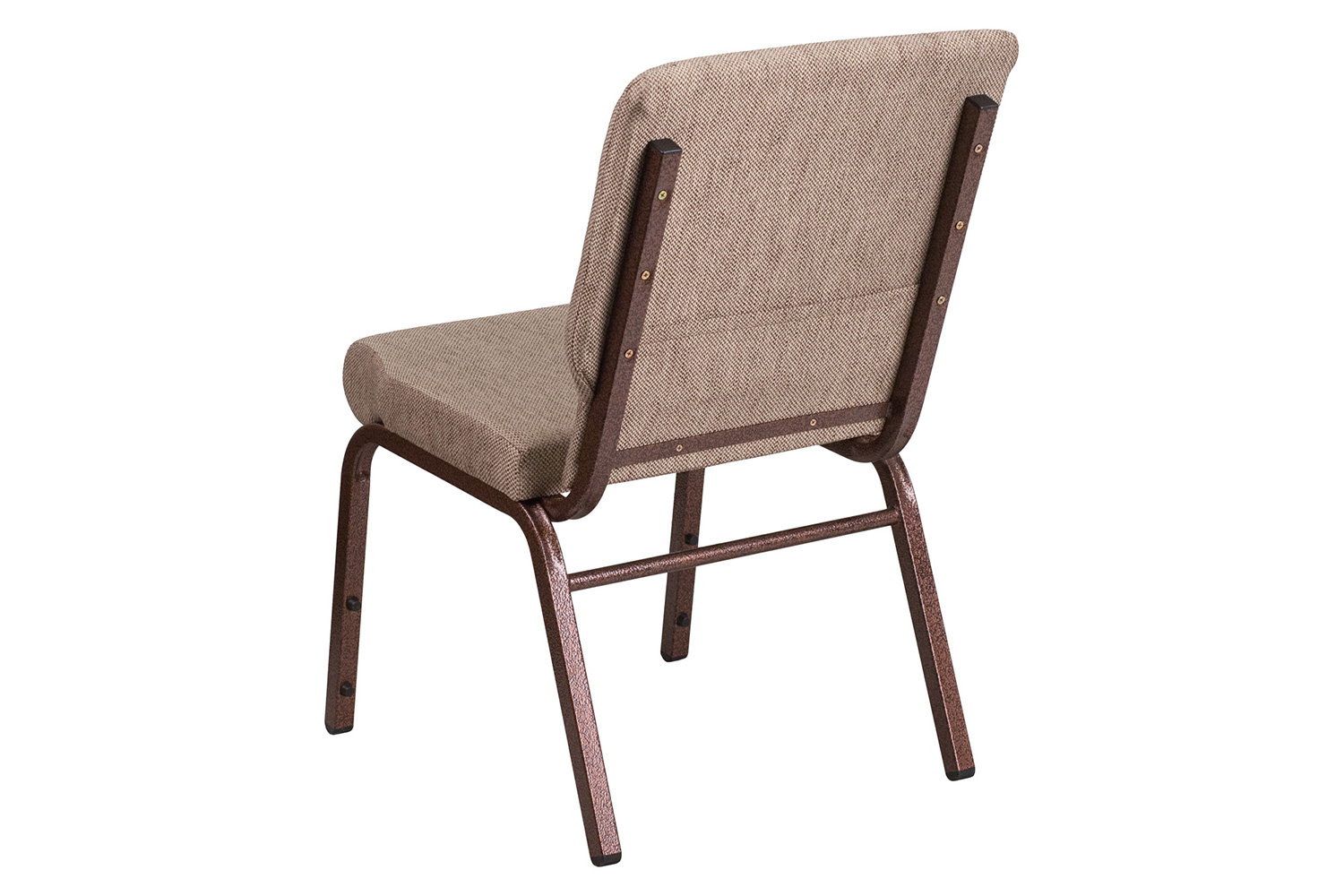 BLNK™ HERCULES Series Fabric Stacking Church Chair with Copper Vein Frame - Beige