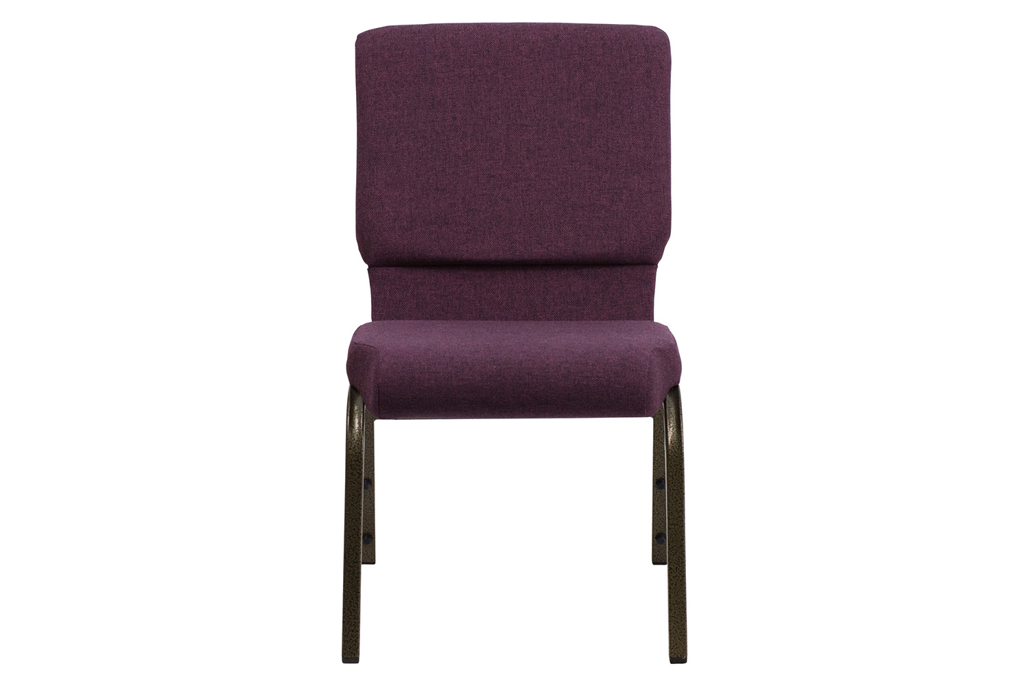 BLNK™ HERCULES Series Fabric Stacking Church Chair with Gold Vein Frame - Plum