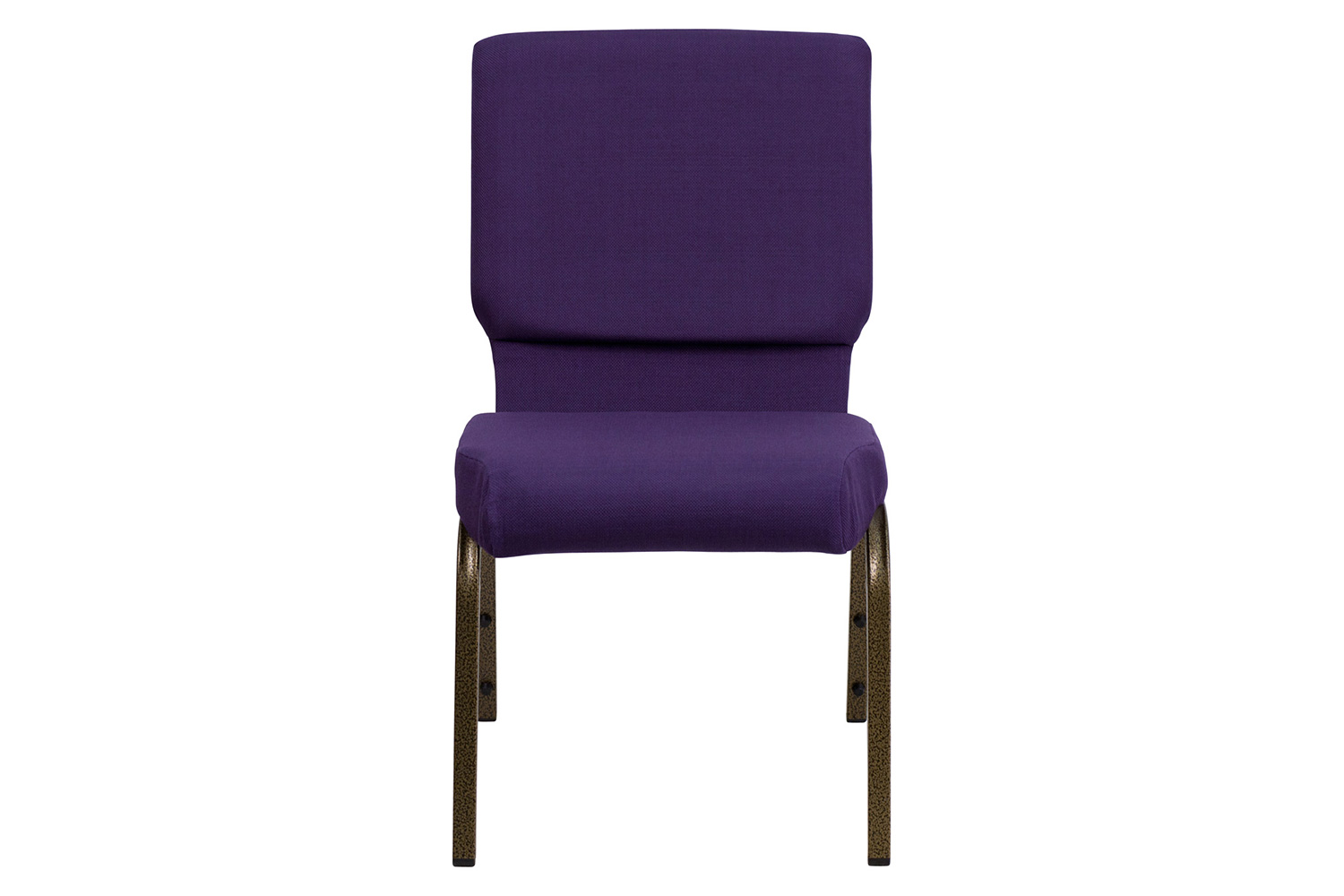 BLNK™ HERCULES Series Fabric Stacking Church Chair with Gold Vein Frame - Royal Purple