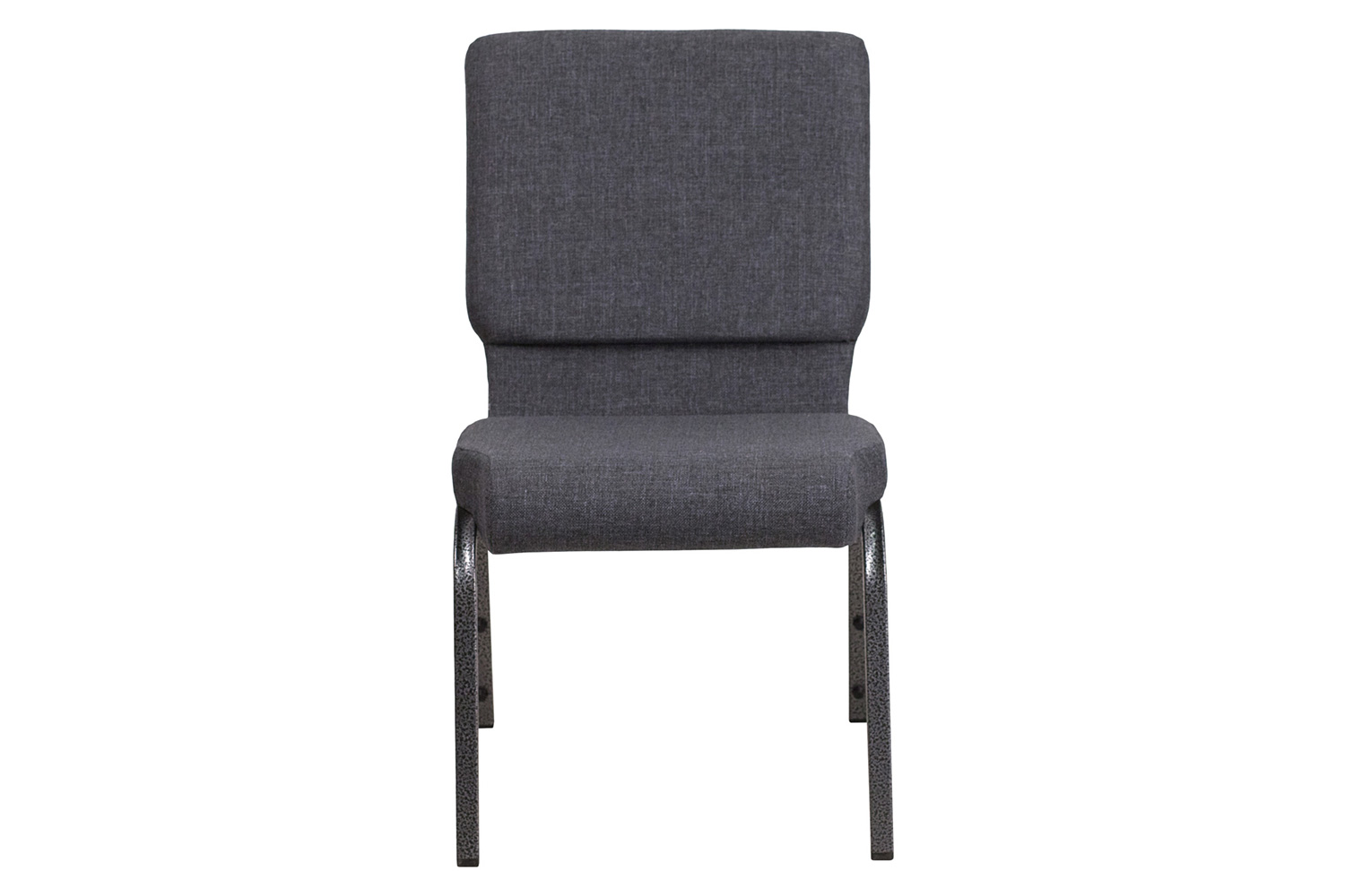 BLNK™ HERCULES Series Fabric Stacking Church Chair with Silver Vein Frame - Dark Gray