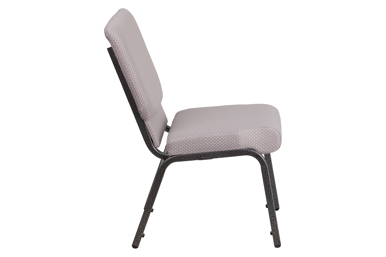 BLNK™ HERCULES Series Fabric Stacking Church Chair with Silver Vein Frame - Gray Dot