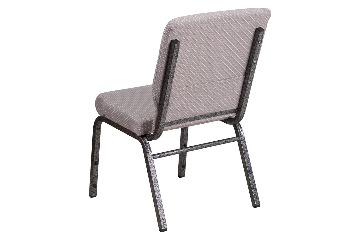 BLNK™ HERCULES Series Fabric Stacking Church Chair with Silver Vein Frame - Gray Dot