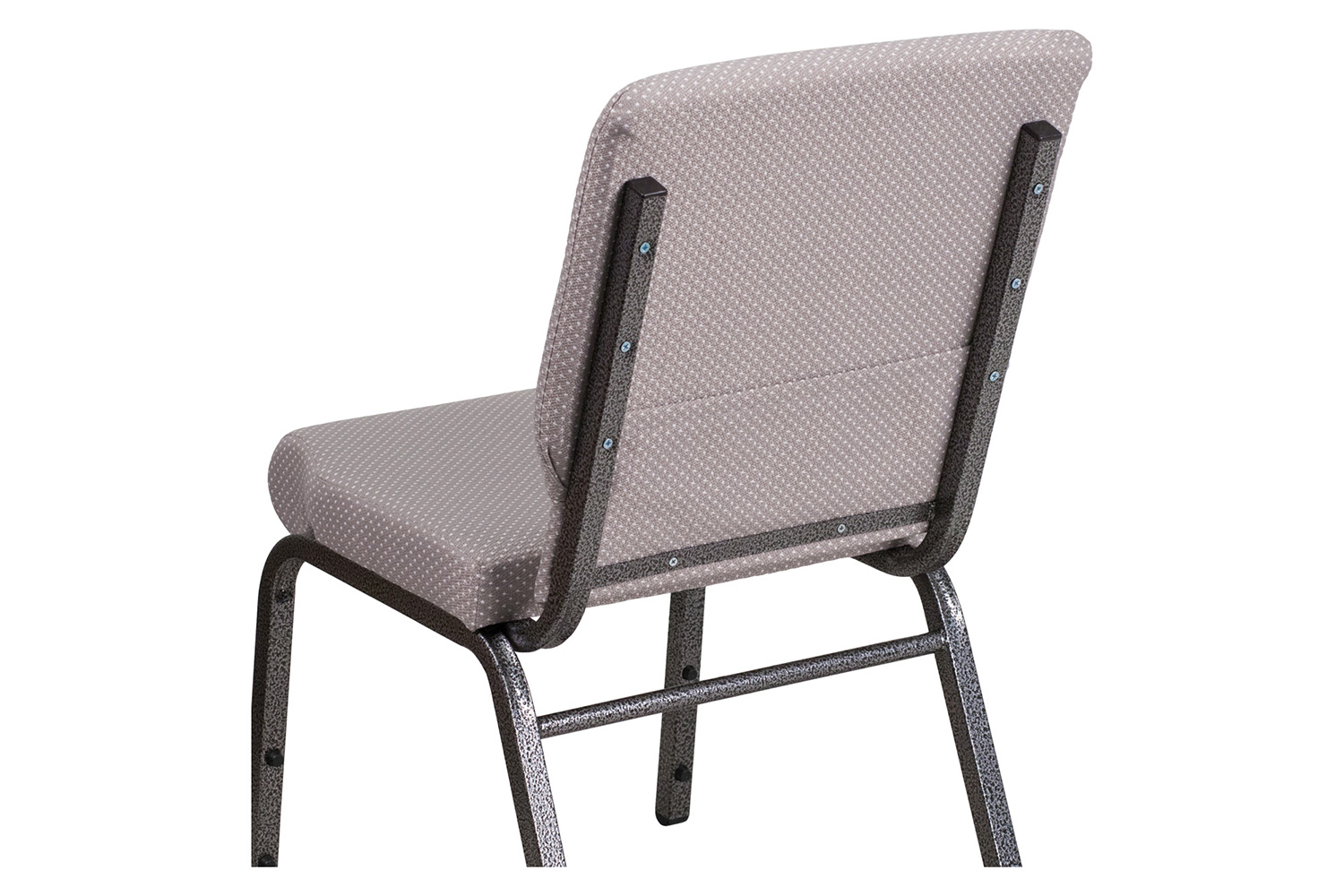 BLNK™ HERCULES Series Fabric Stacking Church Chair with Silver Vein Frame - Gray Dot